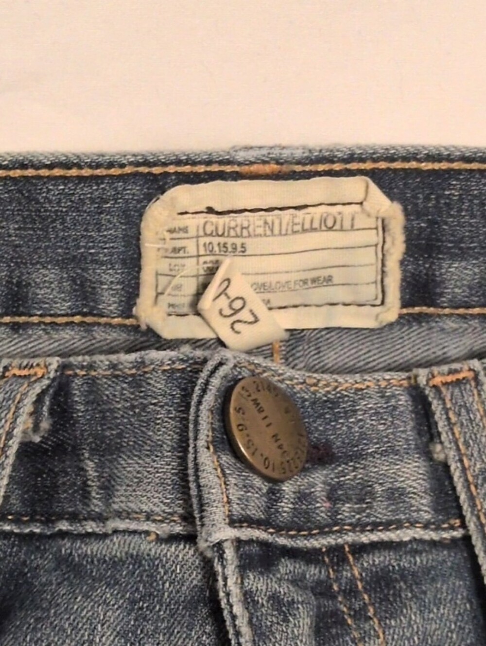 Current/Elliott Women's High-Rise Jeans in Faded Blue Denim